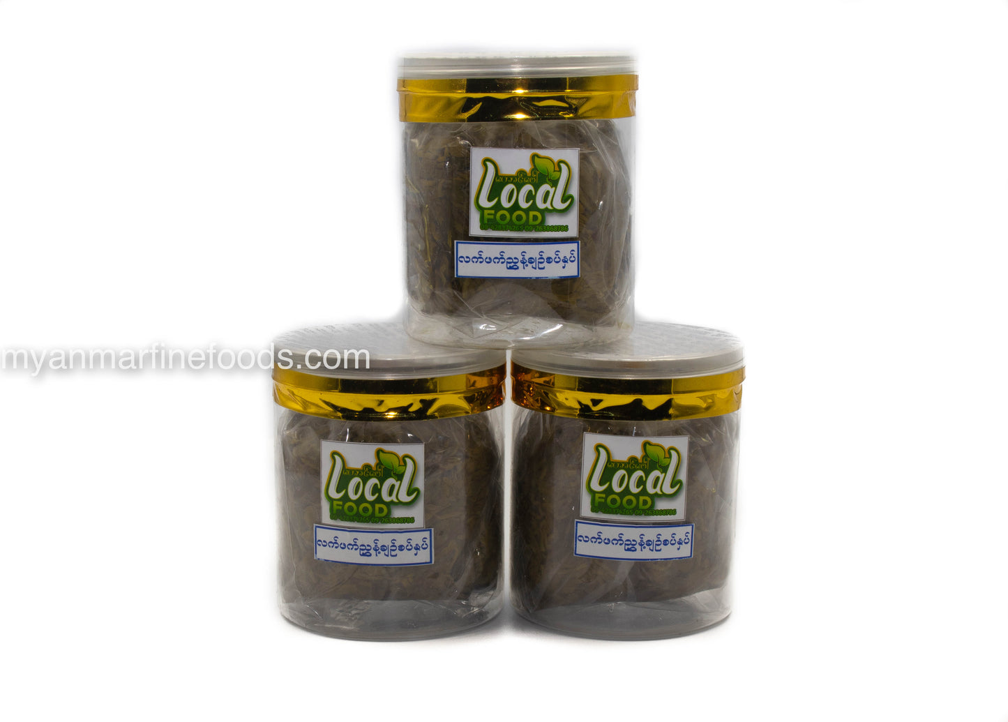 Taung Paw Localfood Pickled Tea Leaves Spicy-- တောင်ပေါ်ဒေသစာ လက်ဖက်ညွှန့်ချဥ်စပ် (360)g