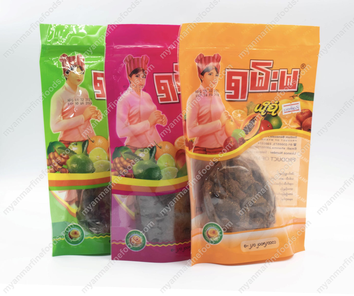 Shan Ma Myanmar Plum (sweet) -- ရှမ်းမ ဇီးကြွပ်အချိုယို (270)g