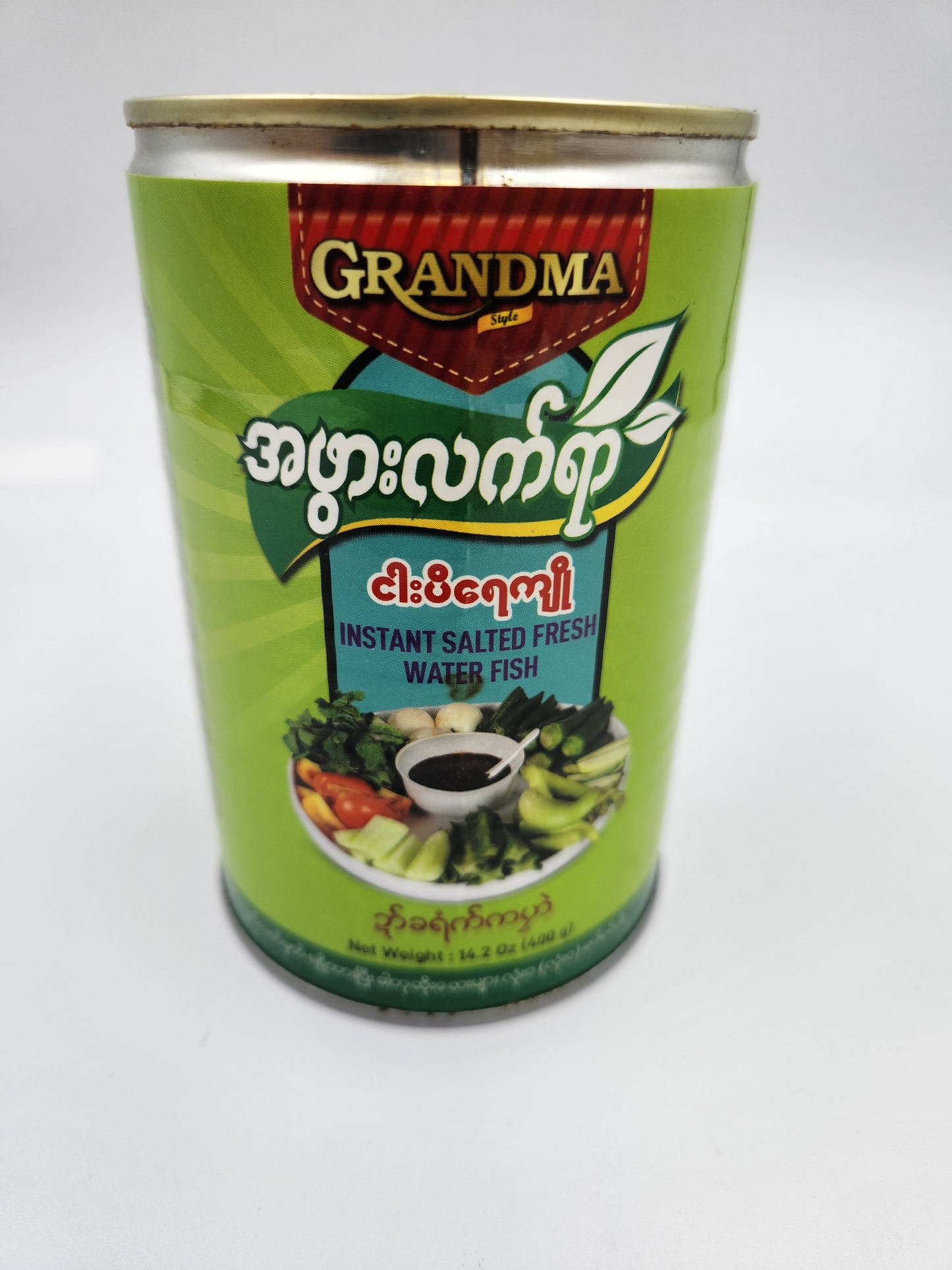 Grandma Instant Salted Fresh Water Fish Paste (အဖွား လက်ရာ ငပိရေကျို ဗူးကြီး) (400 g)