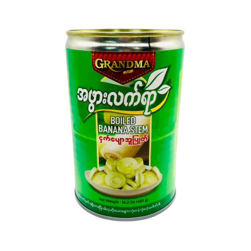 Grandma Boiled Banana Stem ( အဖွားလက်ရာငှက်ပျောအူပြုတ်) (400 g)