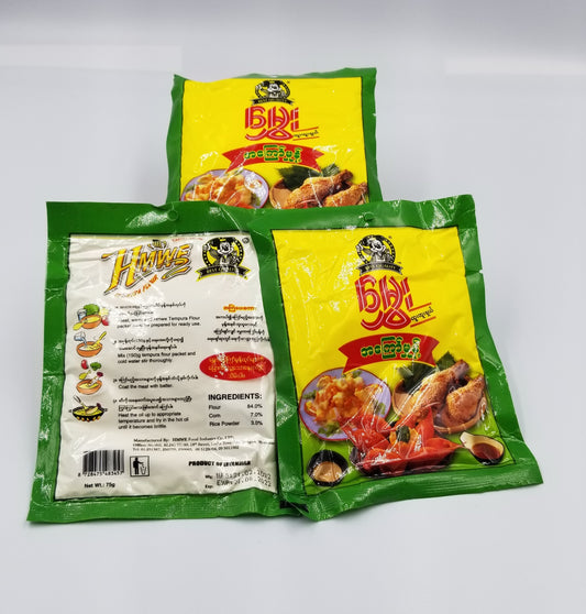 Hmwe Tempura Flour Powder မွှေးအကြော်မှုန့် (1-packet) 75 g