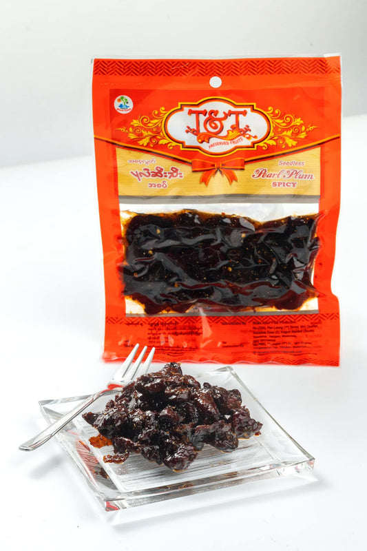 T&T Preserved Fruits Seedless Pearl Spicy Plum အစေ့လွတ်ပုလဲဆီးသီး အစပ်